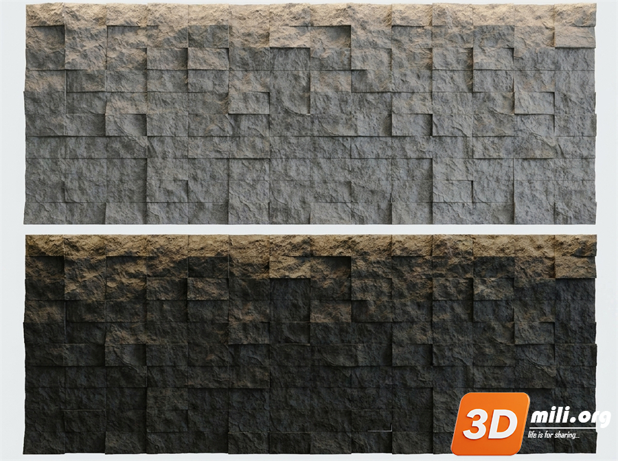 Stone Wall Skp Files